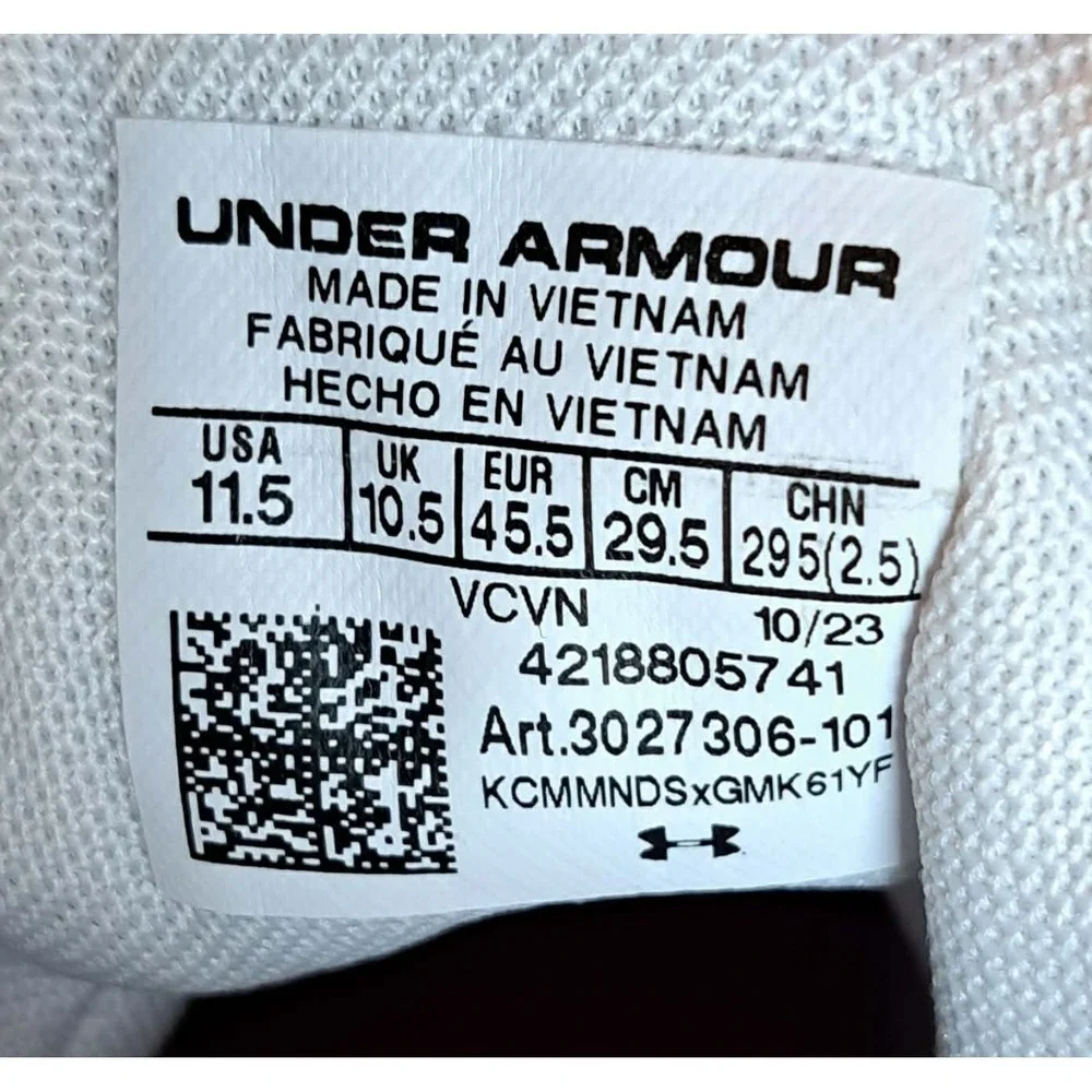 Under Armour Hammer MC 2.0 Men's Size 11.5 Red White 3027306-101 Football Cleats